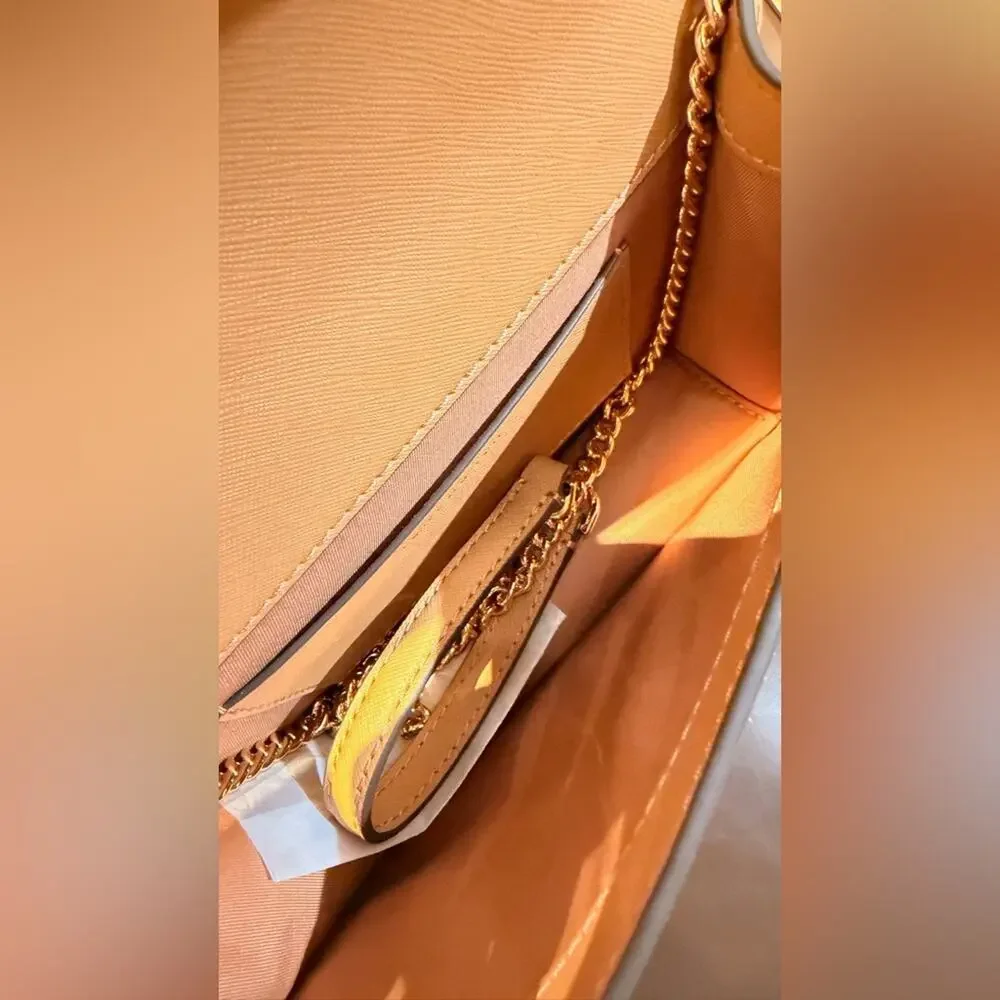 Tory Burch leather flap chain crossbody bag